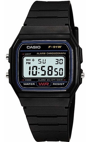 Relógio Casio F-91 W Original Série Prata