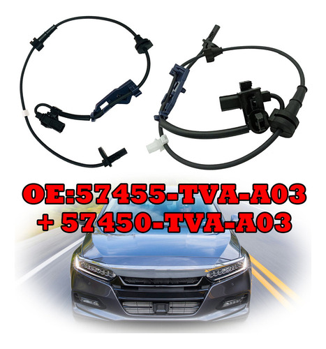 2x Sensor De Abs Delantero L&r Para Honda Accord 2018-2021