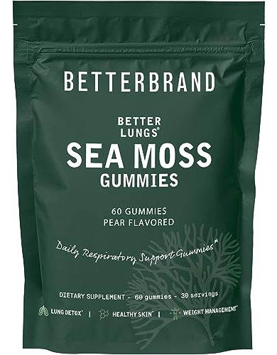 Gomitas De Sea Moss Betterbrand Betterlungs 1600mg 60und