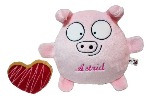 Cerdito Rosa Niño Peluche Nombre Personalizado Cumpleaños 