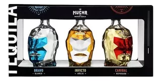 Tequila Mucha Liga Pack 3 Miniaturas De 100ml C/u