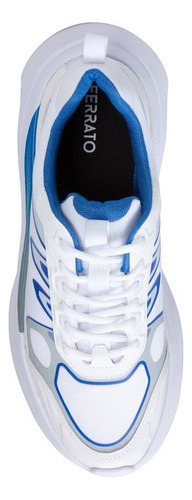 Tenis Preparatoria 0063463ve Textil Rayas Textura Blanco