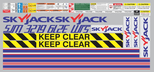 Kit De Calcomanías Para Skyjack Sjm 3219