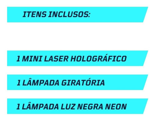 Kit Jogo De Luz Boate Festa Natal Iluminação Led 3 Itens