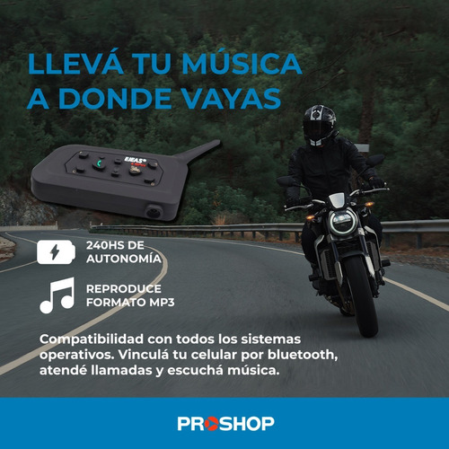 Kit 2 Intercomunicadores Moto Cascos Inalambricos Bluetooth!