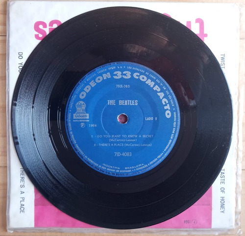 The Beatles Twist And Shout+3 Brasil 1964 Simple 5 Puntos Estándar (Usado)