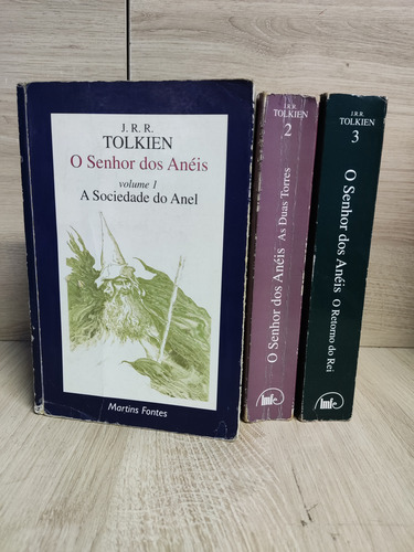 Trilogia O Senhor Dos Anéis Três Partes - Martins Fontes Edição Brasileira (Usado)