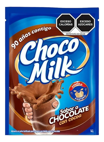 5 Pzas Chocolate En Polvo Choco Milk 160 G