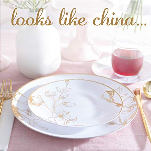 32 Piece Combo Plates Set Includes 16 7'' Inch Plates &...