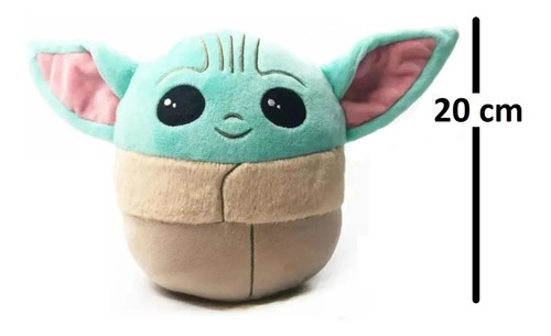 Imagen 2 de 7 de Baby Yoda Peluche 20 Cm Importado Star Wars The Mandalorian