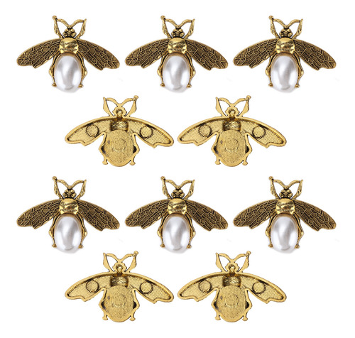 Alfinetes De Strass, 10 Peças De Broche, Formas De Abelhas,