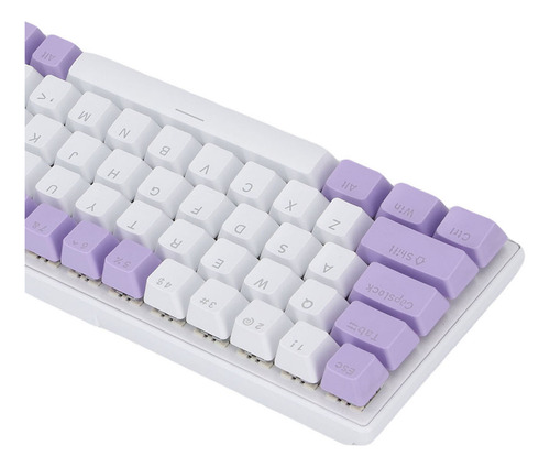 Teclado Mecánico Rgb Para Juegos, 60% Azul, 68 Teclas, Cable