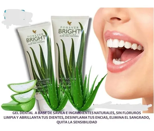 Pasta Dental Sin Flúor Aloe Vera Y Propóleo Forever Bright