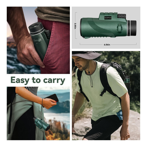 Telescópio Monocular Xrkroptend 2024 40x60 Com Smartphone Ad