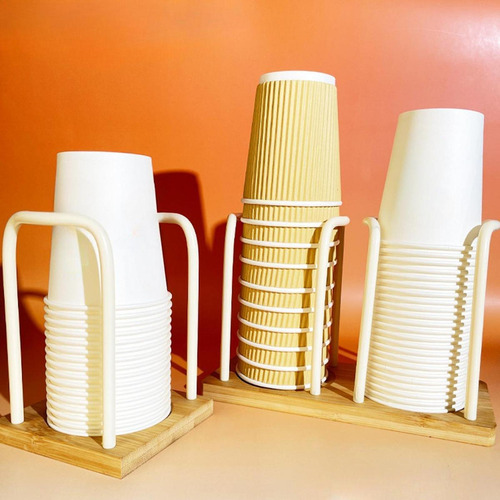 Suporte De Copo De Papel, Dispensador De Branco 2 Slots