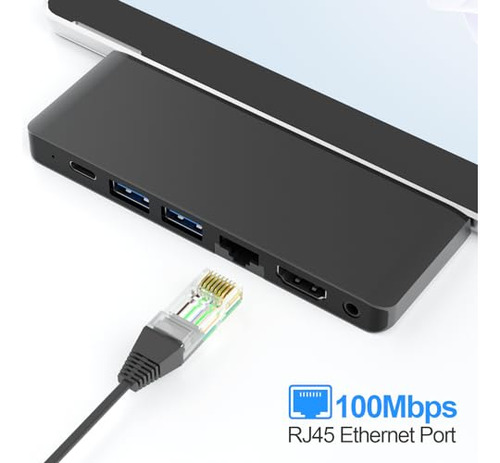 Docking Station Para Surface Pro 9 Con Hdmi 4k, Thunderbolt