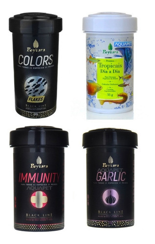 Kit Rpx Poytara Tropicais + Color Flakes + Garlic + Imunnity