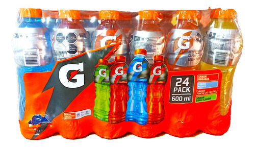 Gatorade Bebida Rehidratante Performance 24 Pzas De 600 Ml