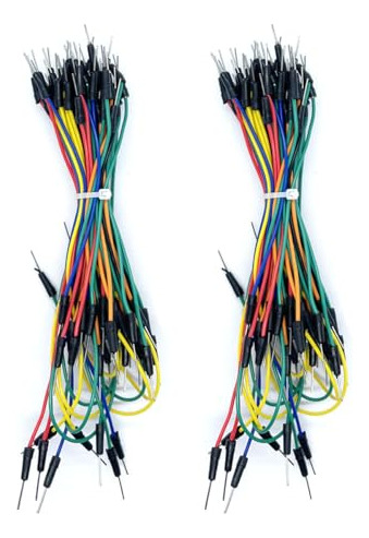 Paquete De 65 Cables Jumper Macho A Macho Para Breadboard