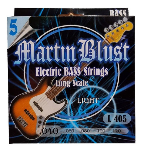 Encordado Para Bajo 5 Cuerdas 040-120 Martin Blust L405