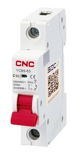 Automatico 1x10amp 6ka Curva C Interruptor Certificado Sec