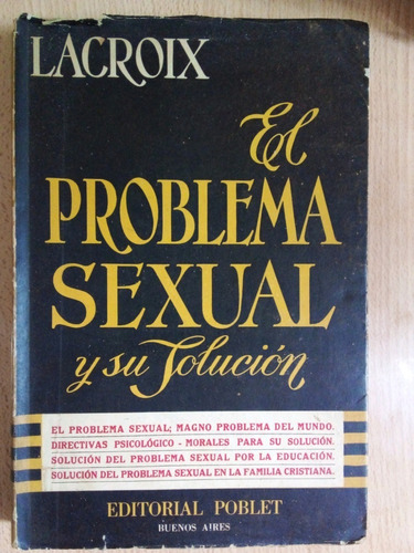 El Problema Sexual Y Su Solucion Lacroix A99