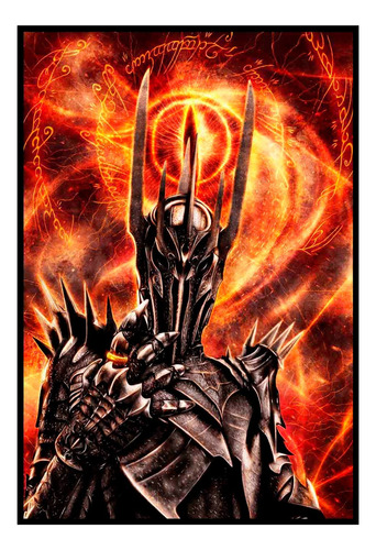 Cuadro Premium Poster 33x48cm Sauron Señor De Los Anillos