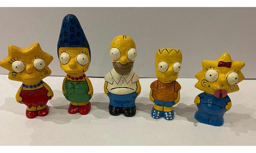 Los Simpson. Figuras Papier Mache Artesania