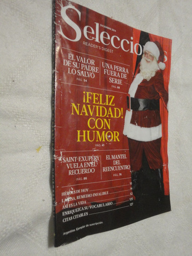 Revista Selecciones-  Diciembre 2014 Feliz Navidad Con Humor