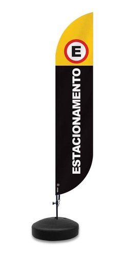 Wind Banner (flag Banner) 3 Metros - Estacionamento  (m2)