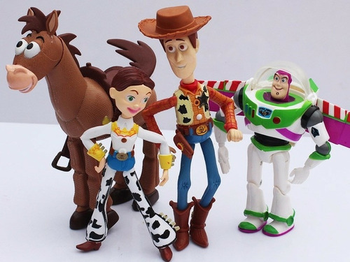 4 Figuras Toy Story Semi Articuladas 17 A 21cm X  $ 24.000.-