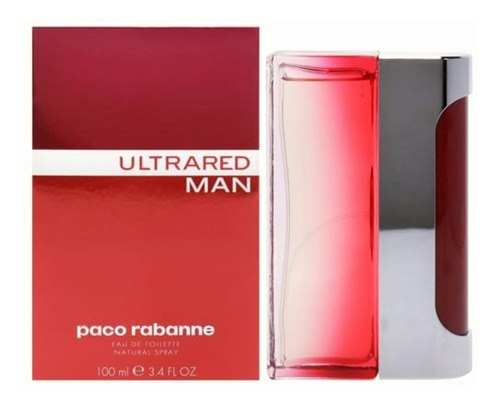 Ultrared By Paco Rabanne For Men Edt Spray 3.4 Oz