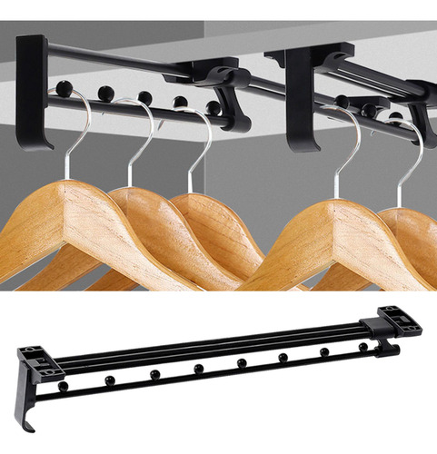 Barra Para Colgar Ropa Extraíble, Poste Para Armario, 45cm
