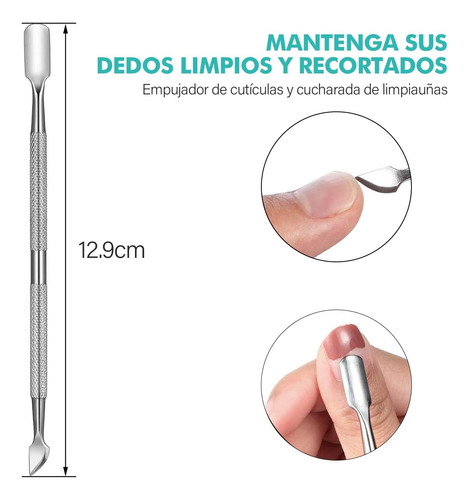6 Piezas Kit Nail Clipper Trimmer,juego Pedicura Profesional