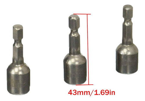 10 Mm Hexagonales De Llave De Vaso Magnético Vástago ...