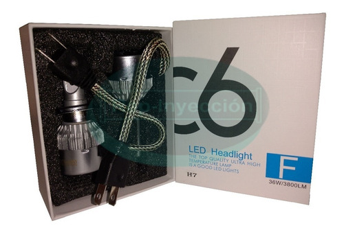 Cree Led H7 C6 Con Cooler 6500k 16000lm