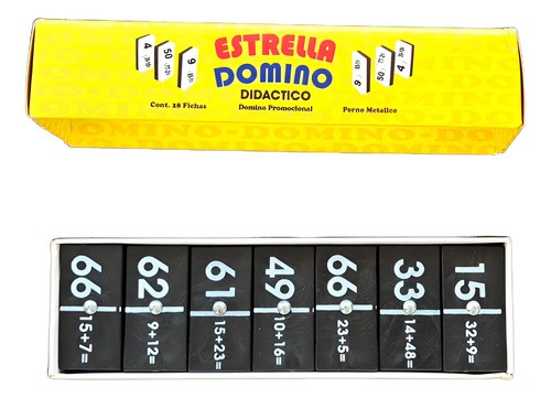 Dominó Sumas Matemático - Material Didáctico