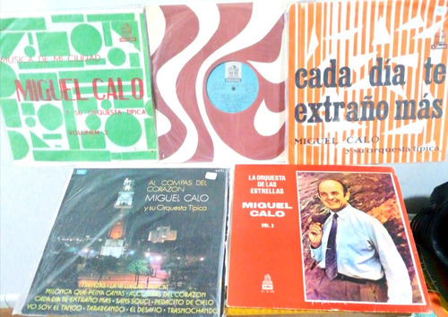 5 Disco Vinilo Miguel Calo    Tango Lote