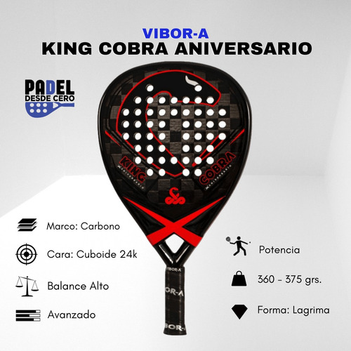 Pala De Pádel Vibor-a King Cobra Aniversario