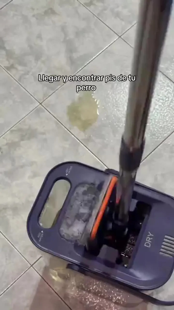 Mopa Lampazo Trapeador Casa Perfecta CleanDry Limpia Piso/ventanas Separador Agua Sucia/Limpia Doble Compartimiento - imagen 8