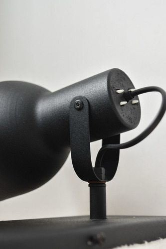 Lampara Aplique Baño Pared Spot 2 Luces Apto Led E27 Negro