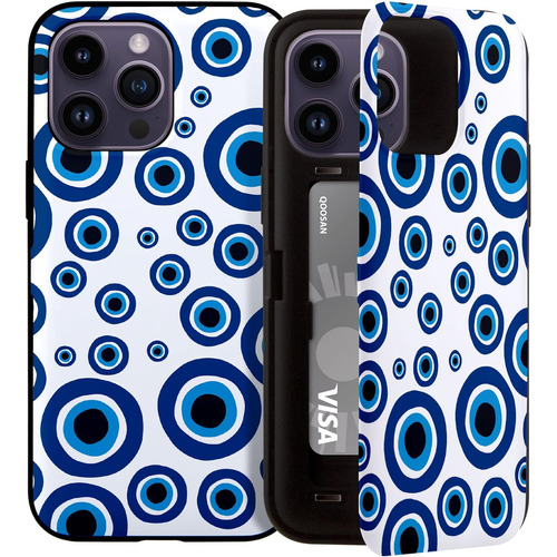 Qoosan Diseñado Para iPhone 14 Pro Max Funda Con Tarjetero,