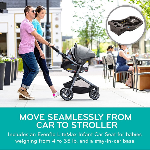 Sistema De Viaje Pivot Vizor Con Asiento Infantil- Evenflo