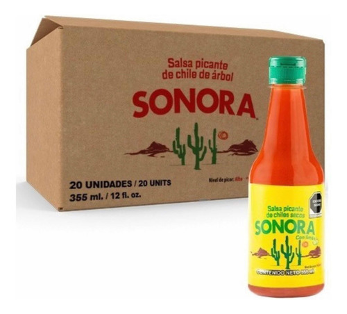 Salsa Sonora Limón 20 Botellas De 355 Ml Salsa Castillo