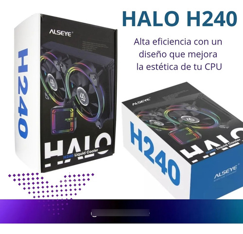 Disipador Líquido Cpu Rgb Alseye H240 -4.0 Intel / Amd