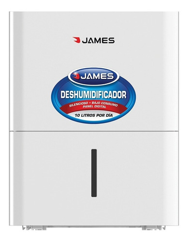 Deshumidificador James 10 Lts Digital Area 16 A 31 M2  Envio