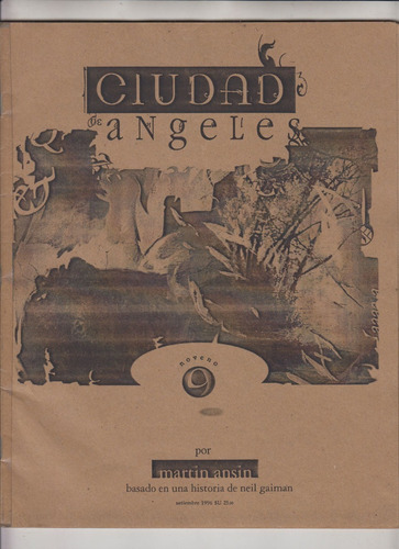 1996 Comic Uruguay Martin Ansin Ciudad D Angeles Neil Gaiman