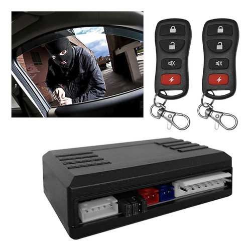 Alarma De Auto Krypton 3 Canales Control Remoto 4 Botones