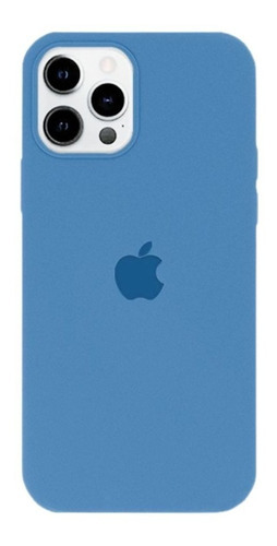 Funda de silicona de primera calidad, funda protectora azul zafiro con diseño 13 pro para Apple iPhone, compatible con iPhone 13 mini/13/13 pro/13, máximo de 1 unidad