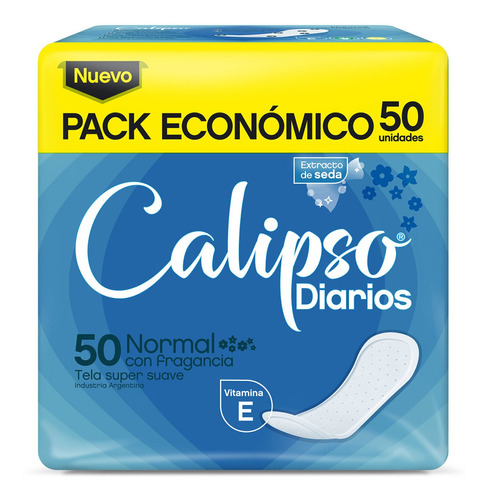 Protectores Diarios Calipso Anatomicos  50u